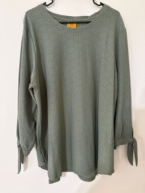 Soft Olive Long-Sleeve Top